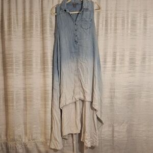 Chelsea & Theodore | Dresses | Chelsea Theodore Tencel Ombr Denim Tank Hilo Dress
